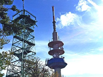 Aussichtsturm und Funkturm auf dem Hochblauen